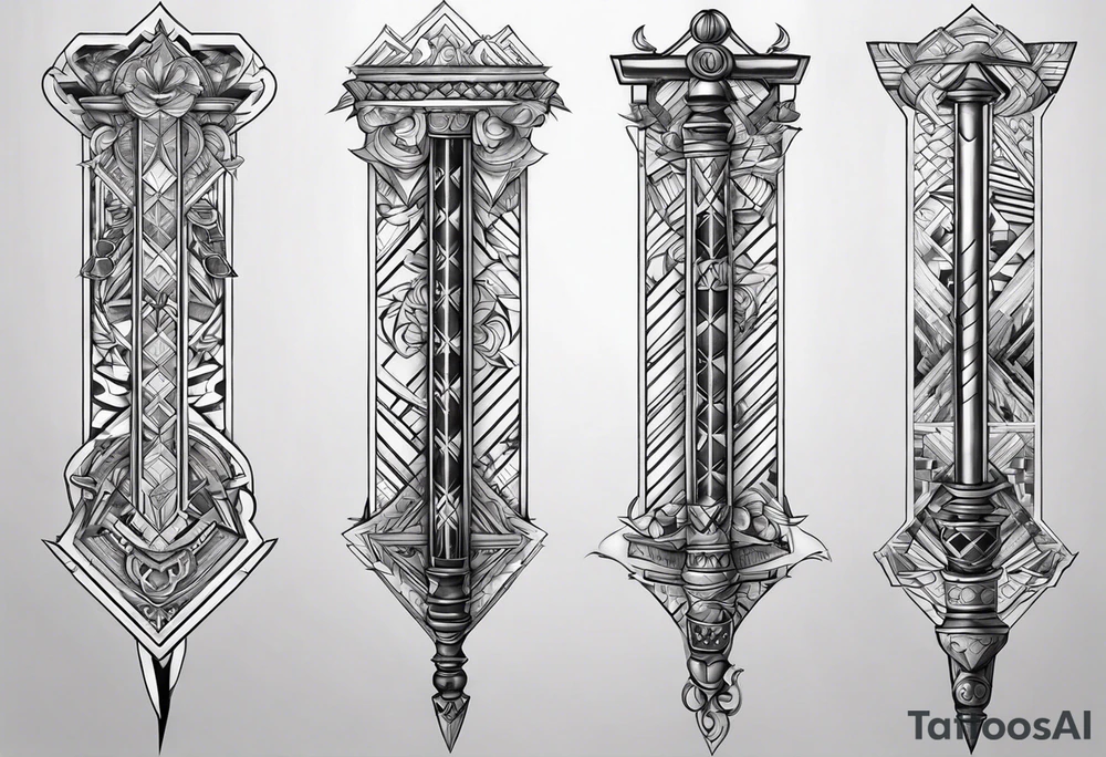 Pogo stick tattoo idea