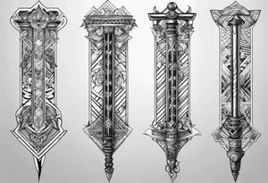Pogo stick tattoo idea