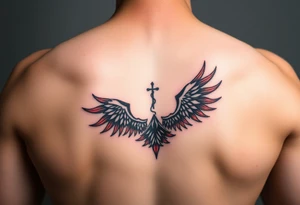 representing equilibrium or balance. color could be black and red or only black tattoo idea