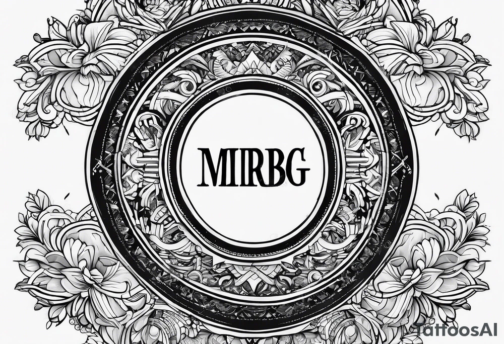 word: "MRBG" tattoo idea