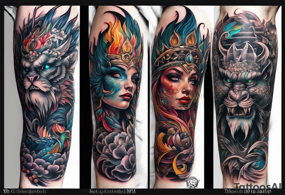 Monster tattoo idea