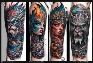 Monster tattoo idea