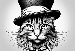 Cat in the hat tattoo idea
