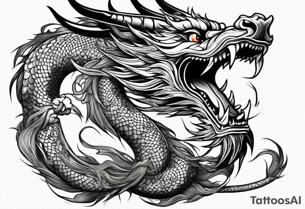 chinese dragon tattoo idea