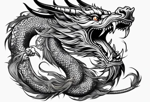 chinese dragon tattoo idea
