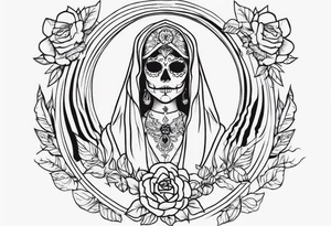 Santa muerte tattoo idea