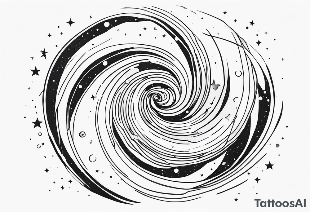 Spiral galaxy tattoo idea