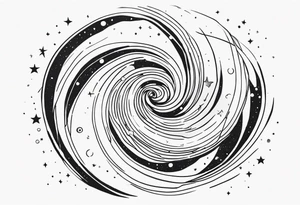 Spiral galaxy tattoo idea