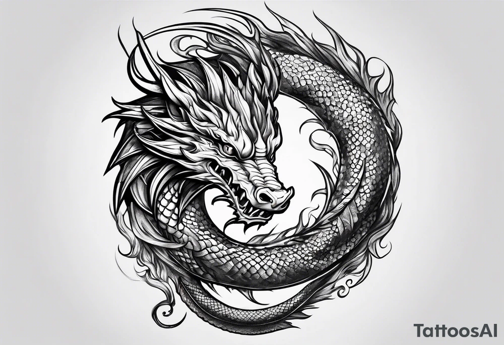 Dragon tattoo idea