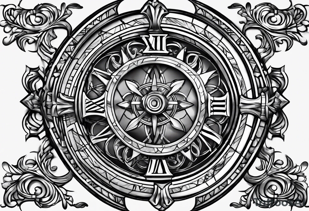 roman numeral 7 tattoo idea