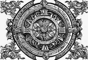 roman numeral 7 tattoo idea