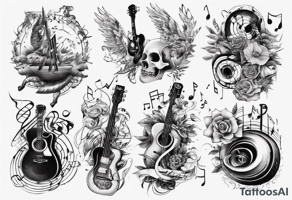 music tattoo idea