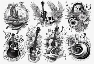 music tattoo idea