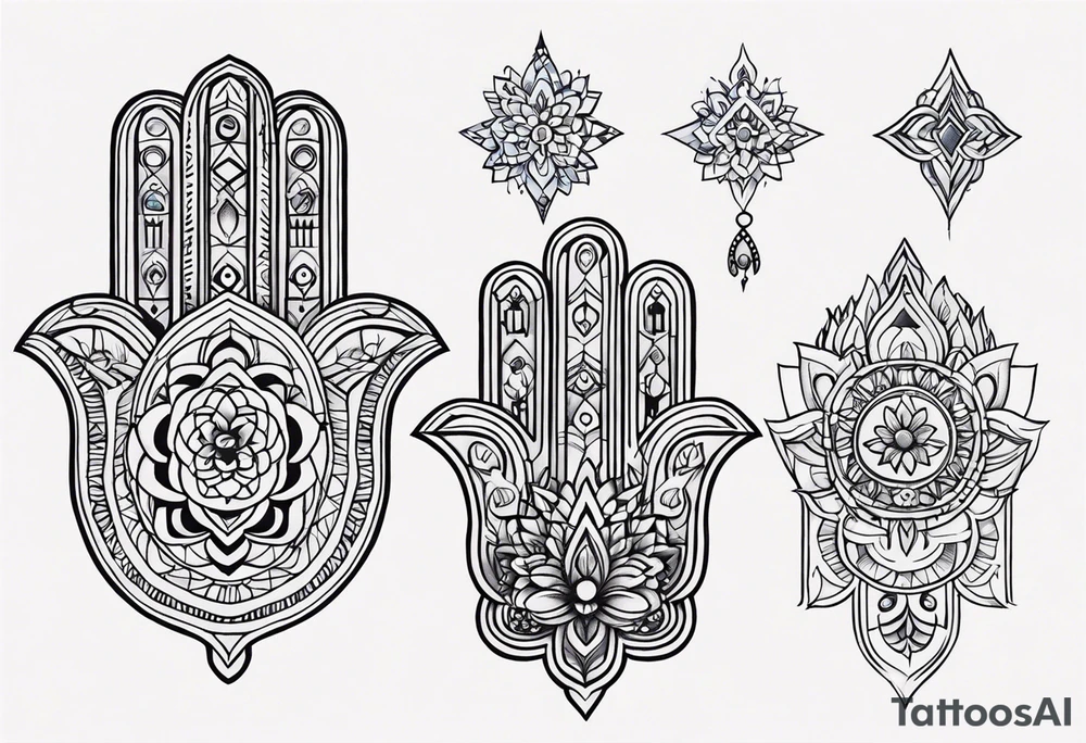 hamsa tattoo idea
