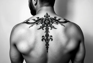 bondage fetish inspired full butt tattoo for a man tattoo idea