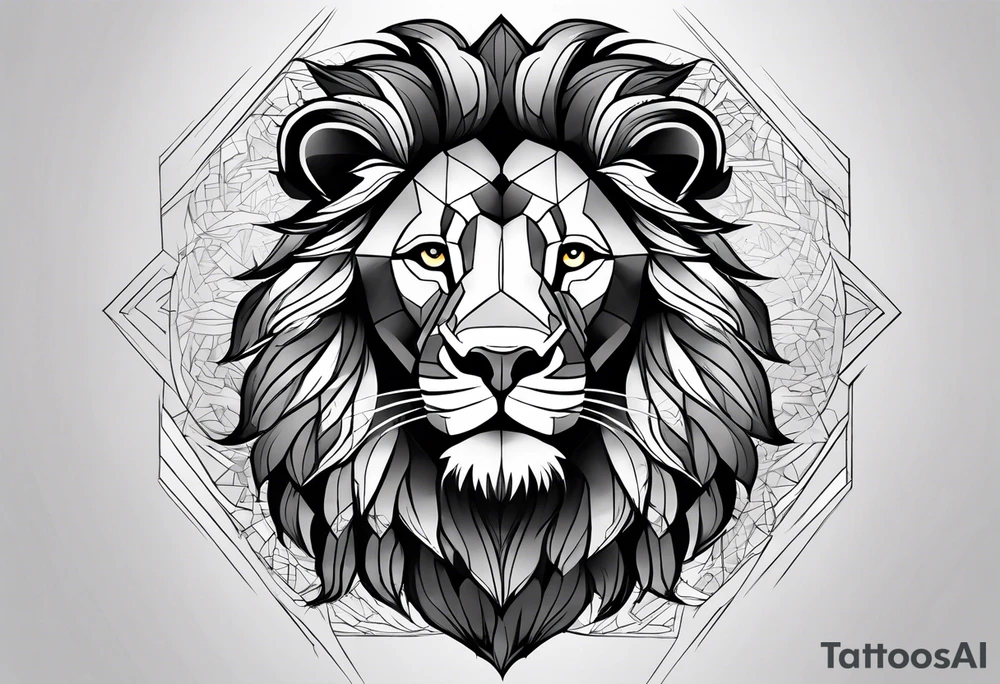 a majestic lion tattoo idea