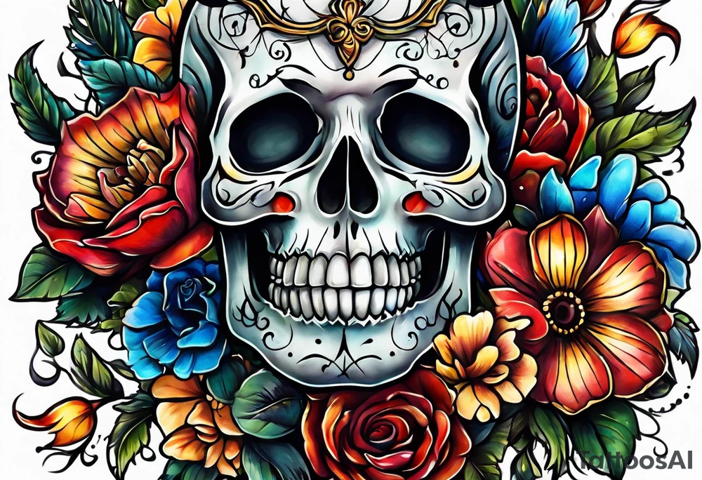 dead inside happy on the outside tattoo idea
