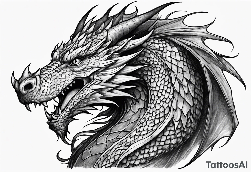 Wizard dragon tattoo idea