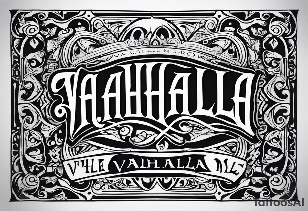 Valhalla mist tattoo idea