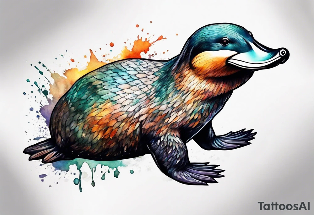 Platypus tattoo idea