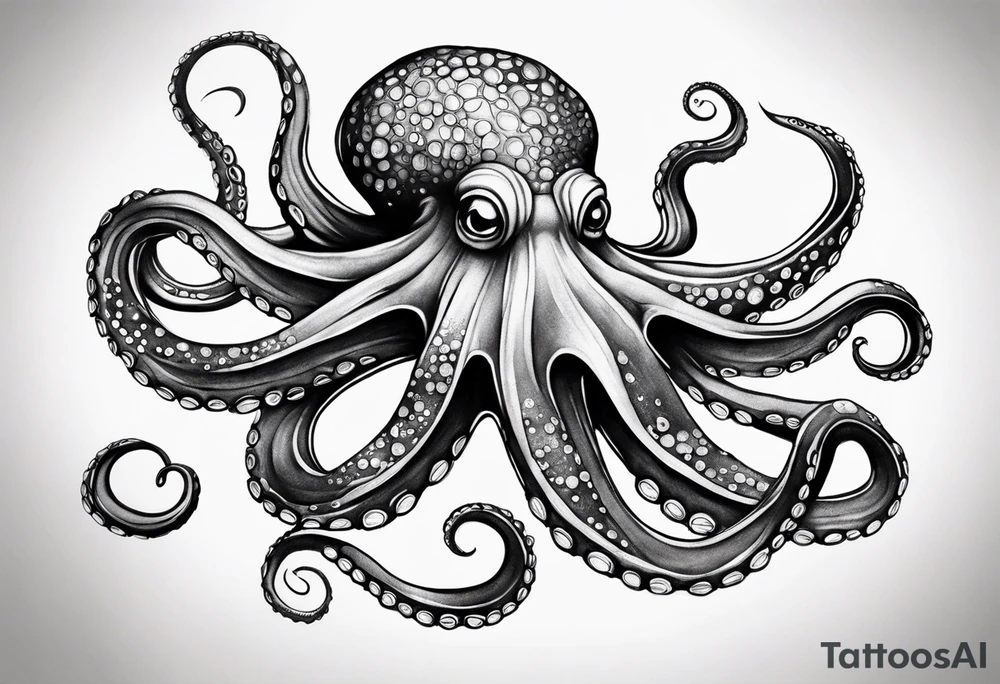 realistic octopus tattoo idea