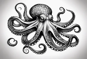 realistic octopus tattoo idea