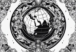 atlas holding world up tattoo idea