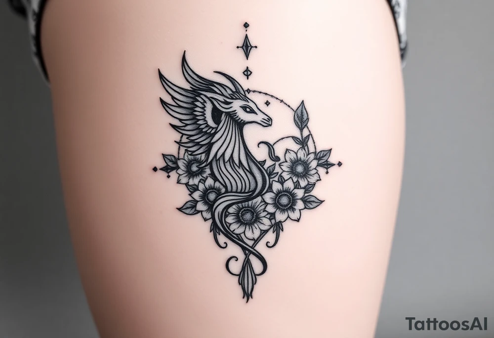 Tarot,the lovers,zodiac,Taurus,Sagittarius,witchy,Norse,viking,Lillie's,roses,sunflowers tattoo idea