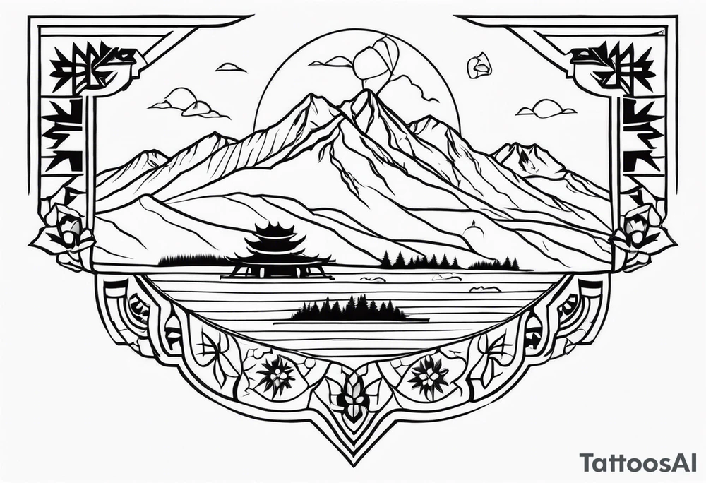 Kyrgyzstan tattoo idea