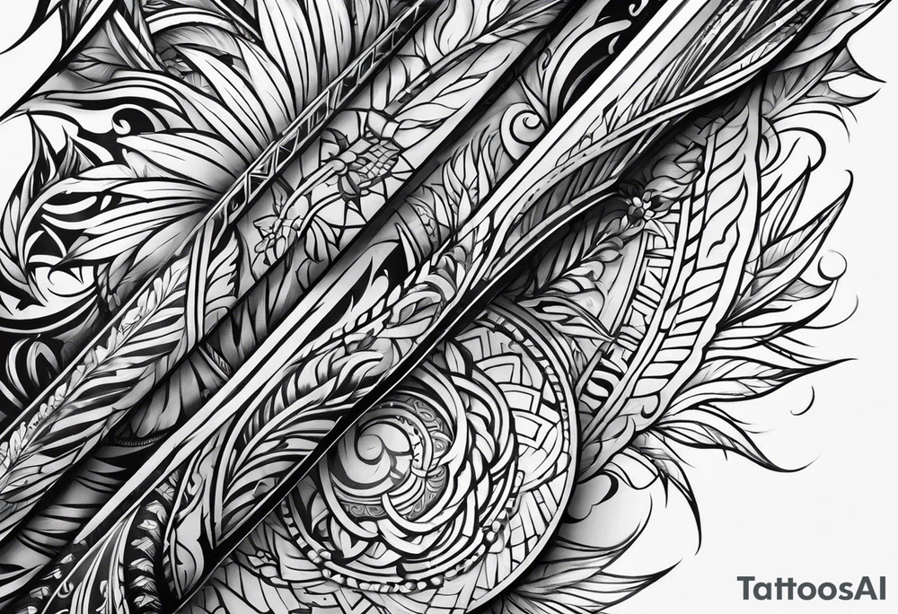 Spear tattoo idea