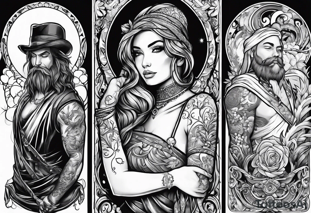 a person getting hung tattoo idea