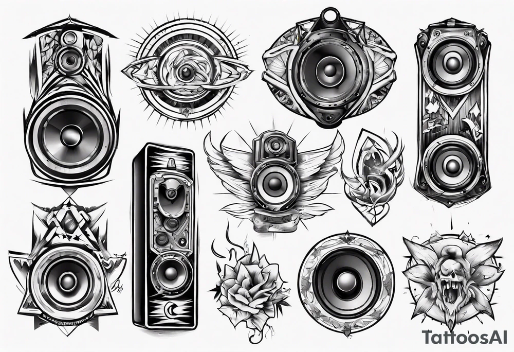 speaker tattoo idea