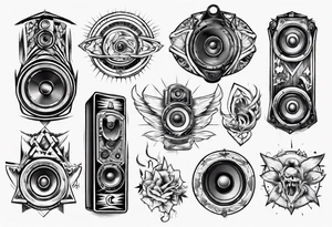 speaker tattoo idea