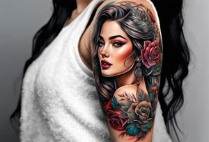 A lady reveals her boobs tattoo idea