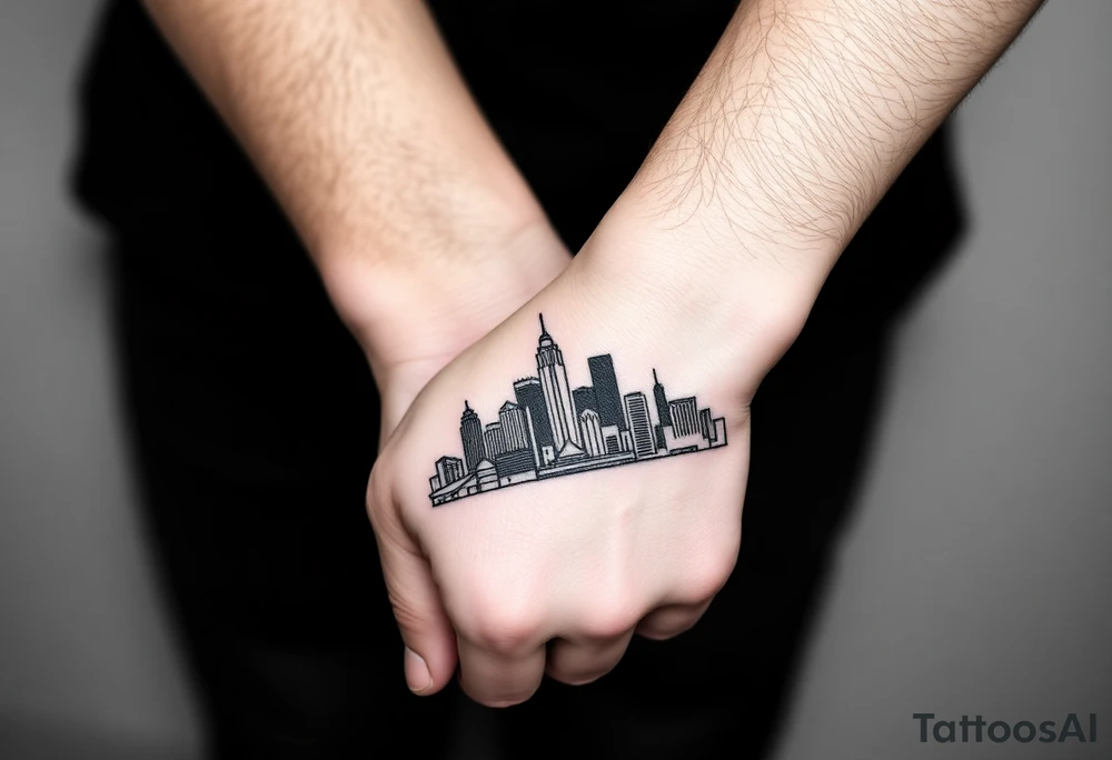 Atlanta city skyline tattoo idea