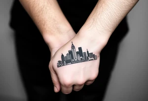 Atlanta city skyline tattoo idea