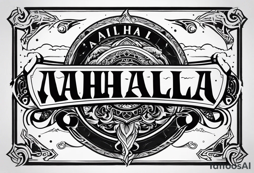 Valhalla mist tattoo idea