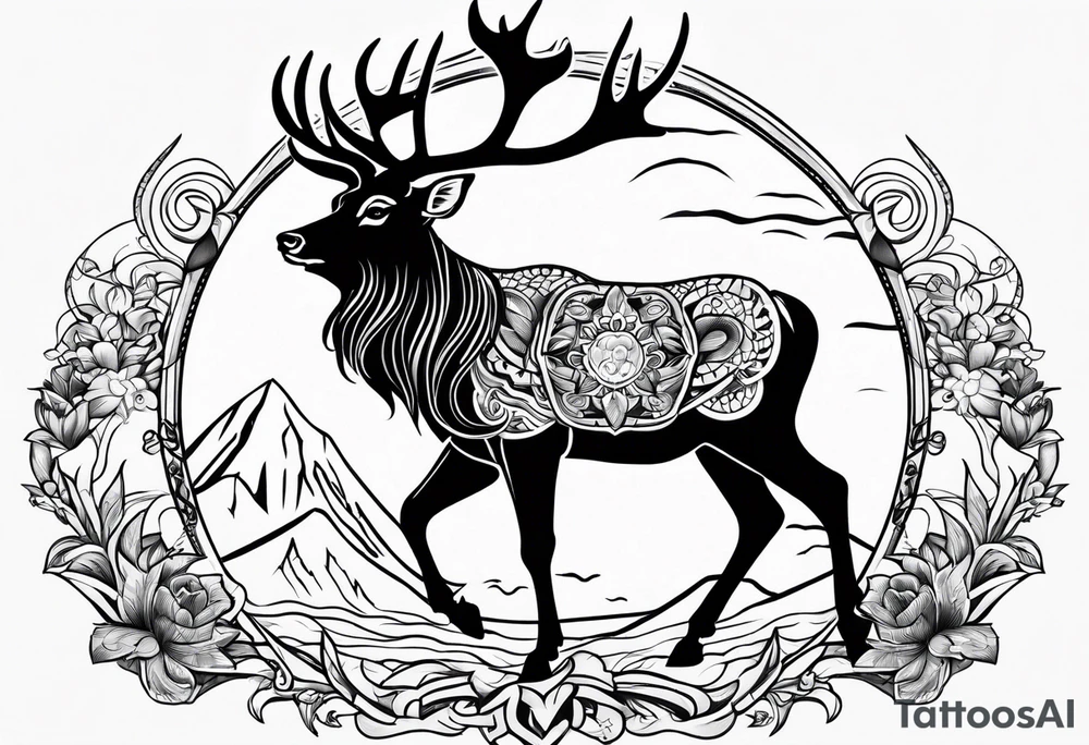Cerf eiktirnir tattoo idea