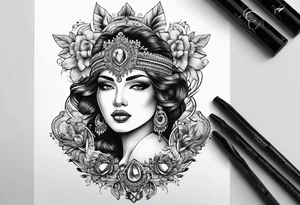 caboclo de lança tattoo idea