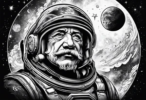 spartan, outer space, einstein tattoo idea