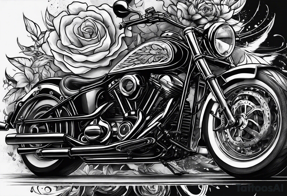 Wrld with 999 and death race for love tattoo idea