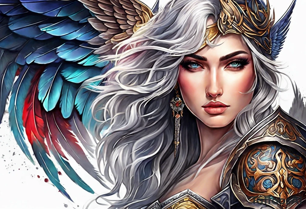 Warrior Angel tattoo idea