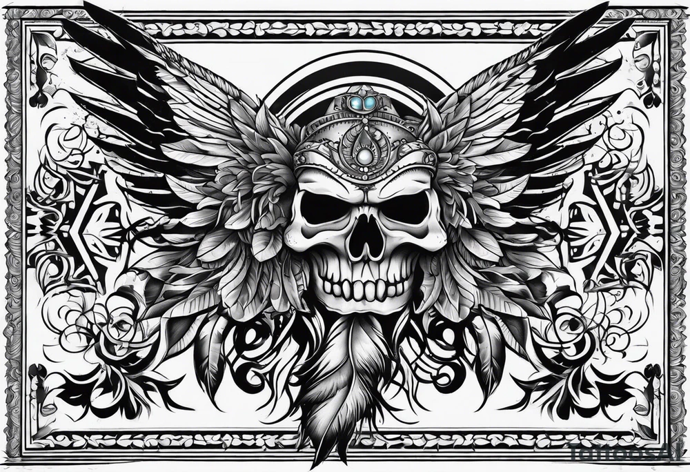 Native back tattoo tattoo idea