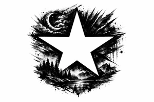 blackstar symbol tattoo tattoo idea