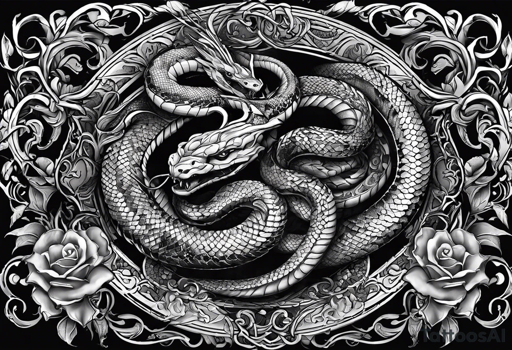 tread on serpents and scorpions, and over all the power of the enemy: and nothing shall by any means hurt you tattoo idea