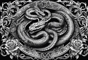 tread on serpents and scorpions, and over all the power of the enemy: and nothing shall by any means hurt you tattoo idea