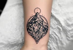 mt everest trippy tattoo idea