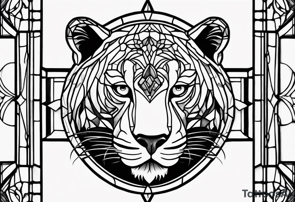 Cub stain glass tattoo idea