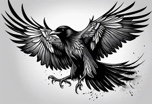 raven tattoo idea