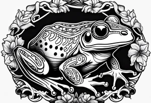 frog 
 american traditional tattoo idea